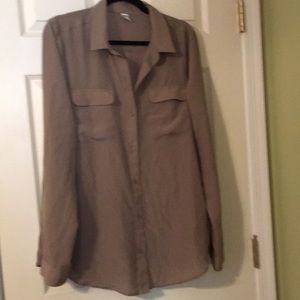 Long sleeve sheer button up